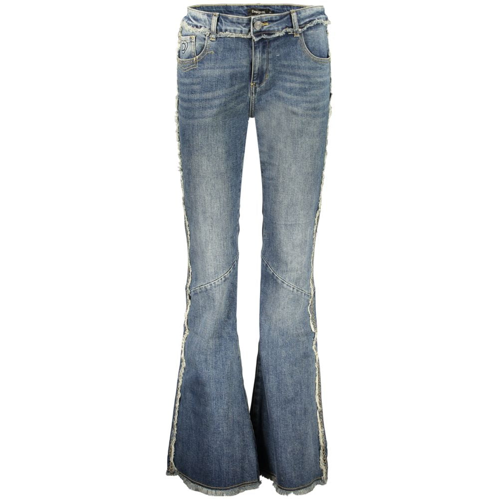 Desigual Blaue Baumwoll-Damenjeans