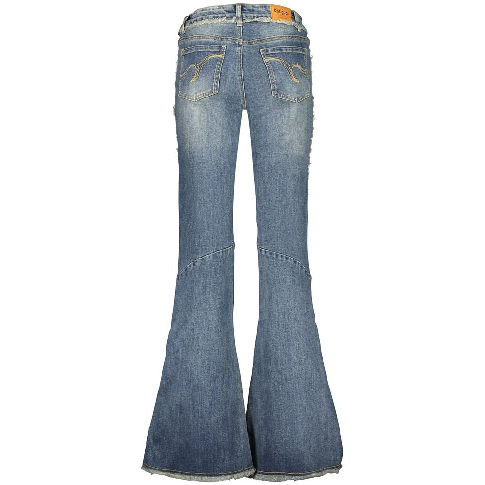 Desigual Blaue Baumwoll-Damenjeans