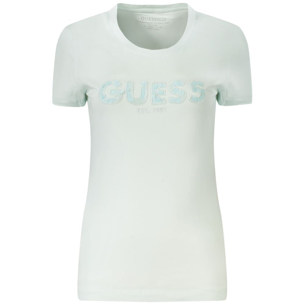 Guess Jeans Azzurro Baumwolle Damen T-Shirt