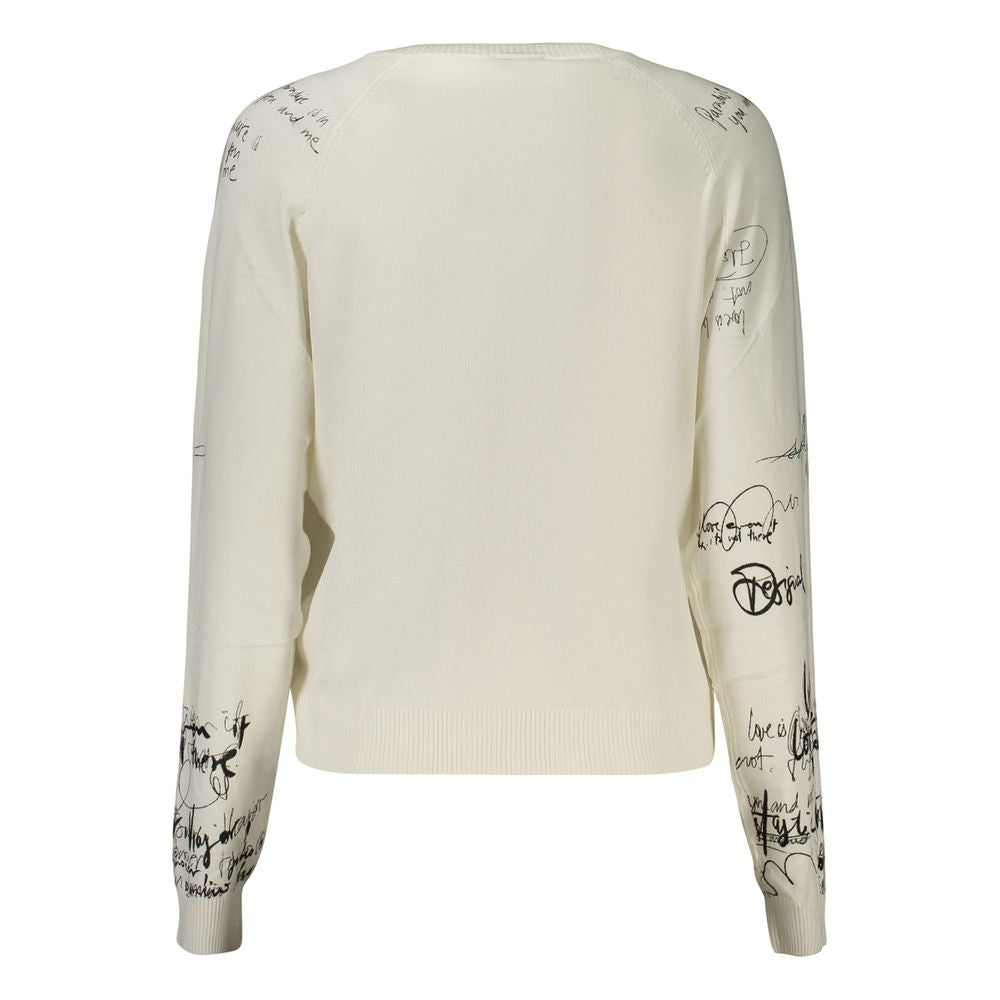 Desigual Damen-Top aus weißer Viskose