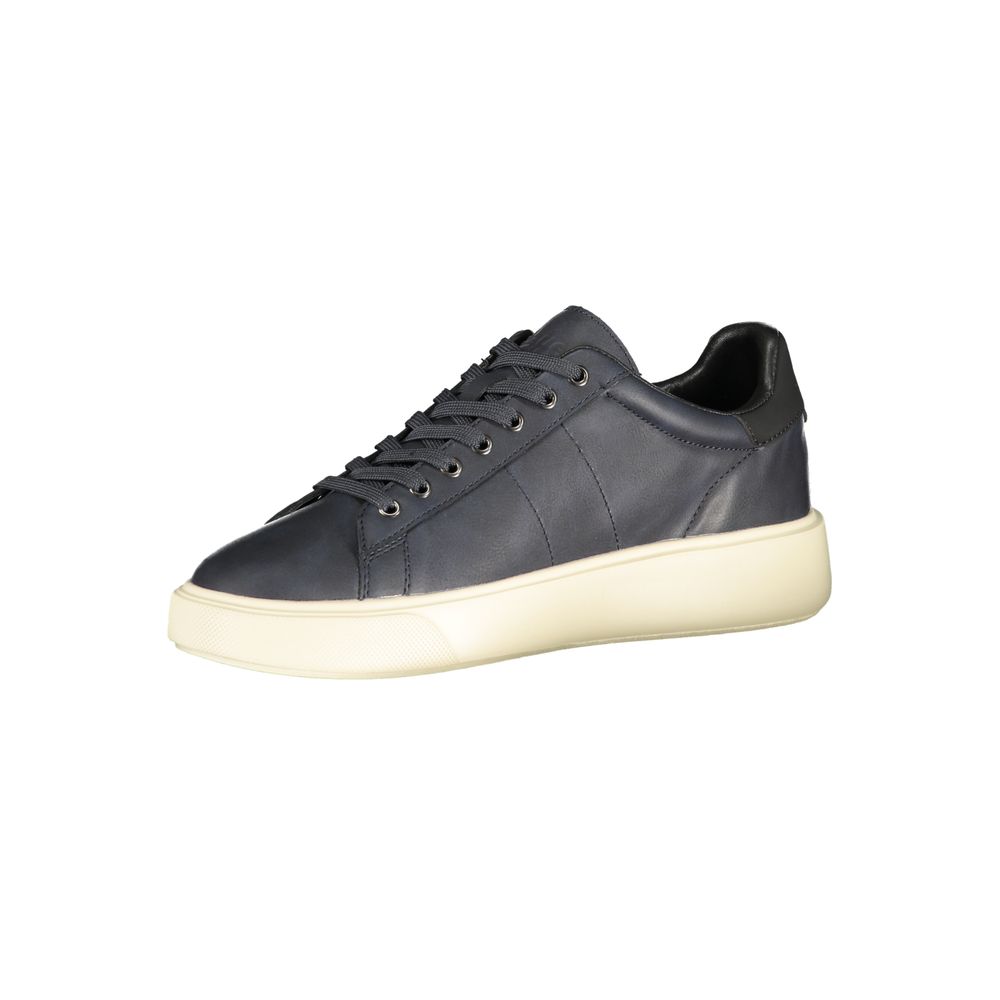 Blaue Blue Polyester Low Top Sneakers