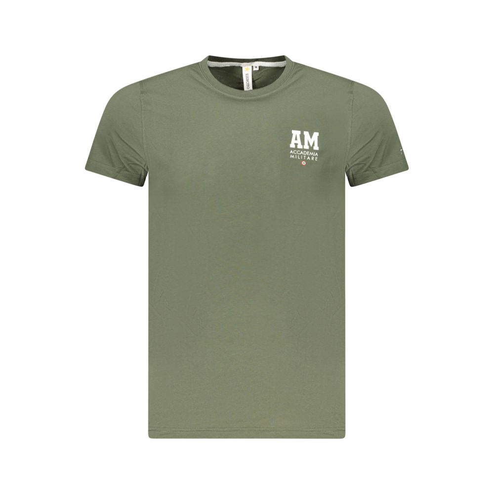 Accademia Militare Herren T-Shirt aus grüner Baumwolle