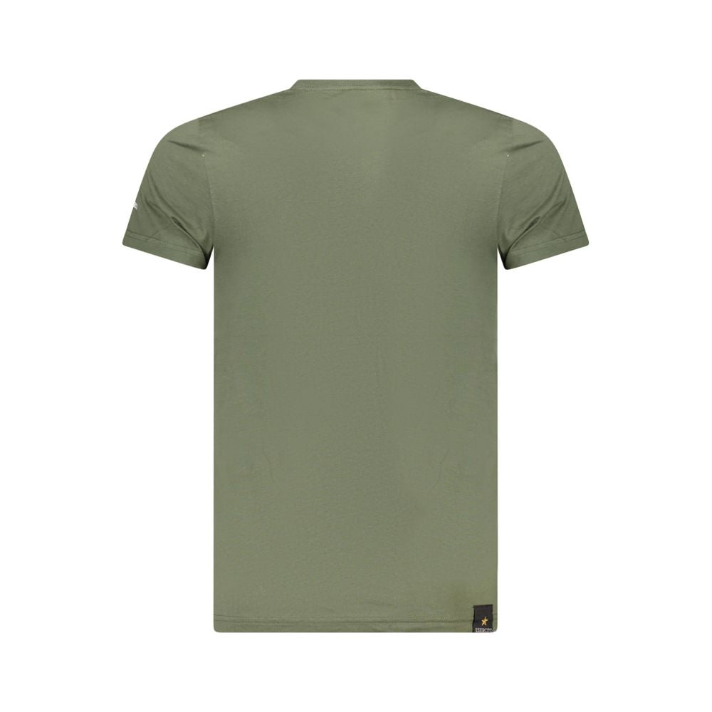 Accademia Militare Herren T-Shirt aus grüner Baumwolle