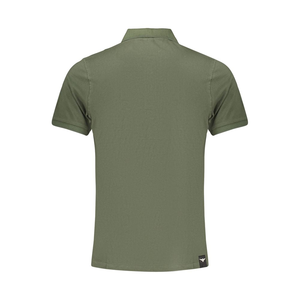 Accademia Militare Grüne Baumwoll-Poloshirt für Herren
