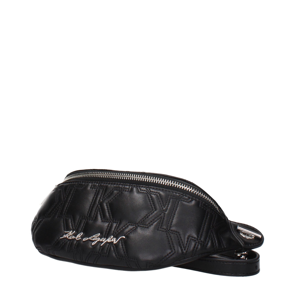 Karl Lagerfeld Schwarzer Lederrucksack