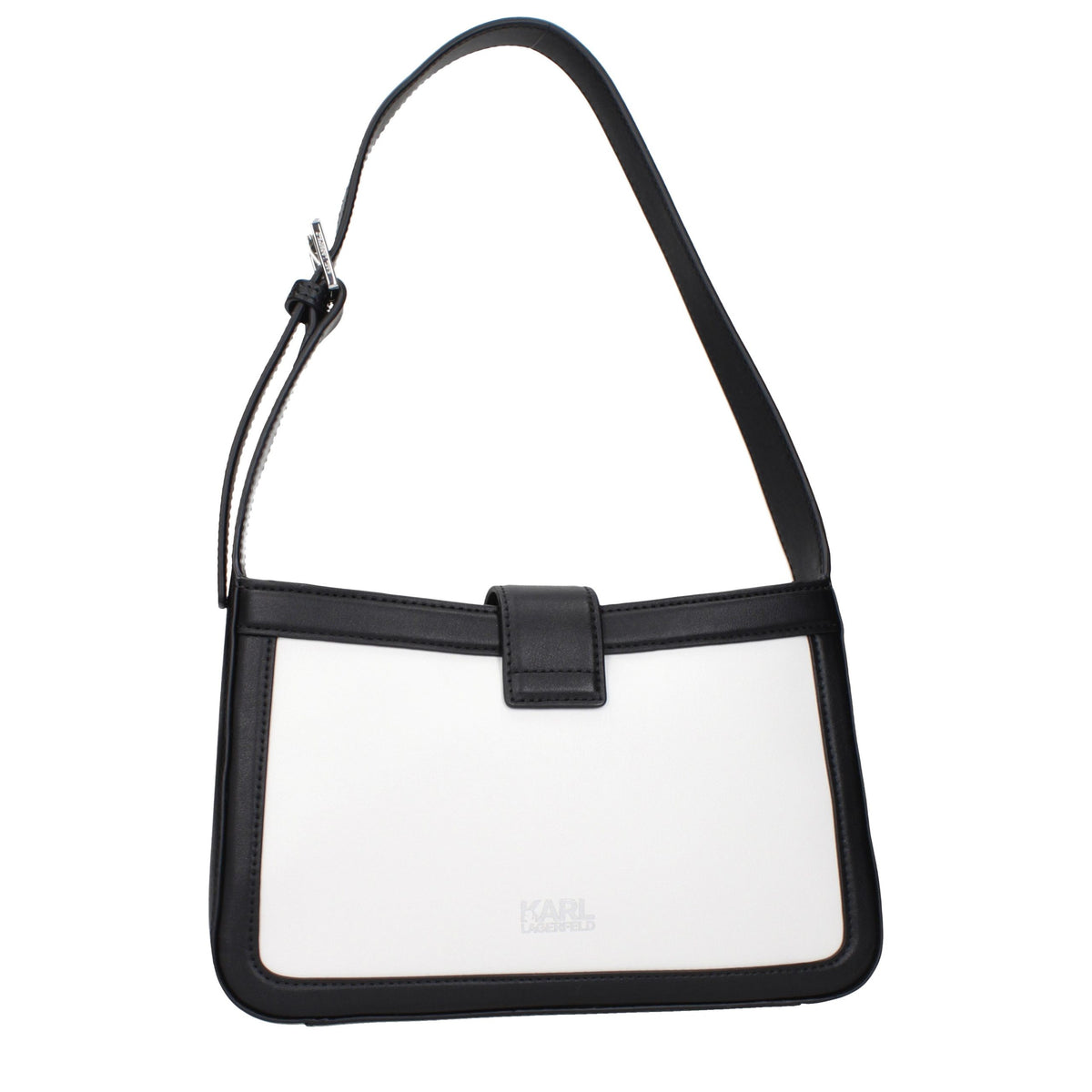 Karl Lagerfeld Schultertasche aus weißem Leder