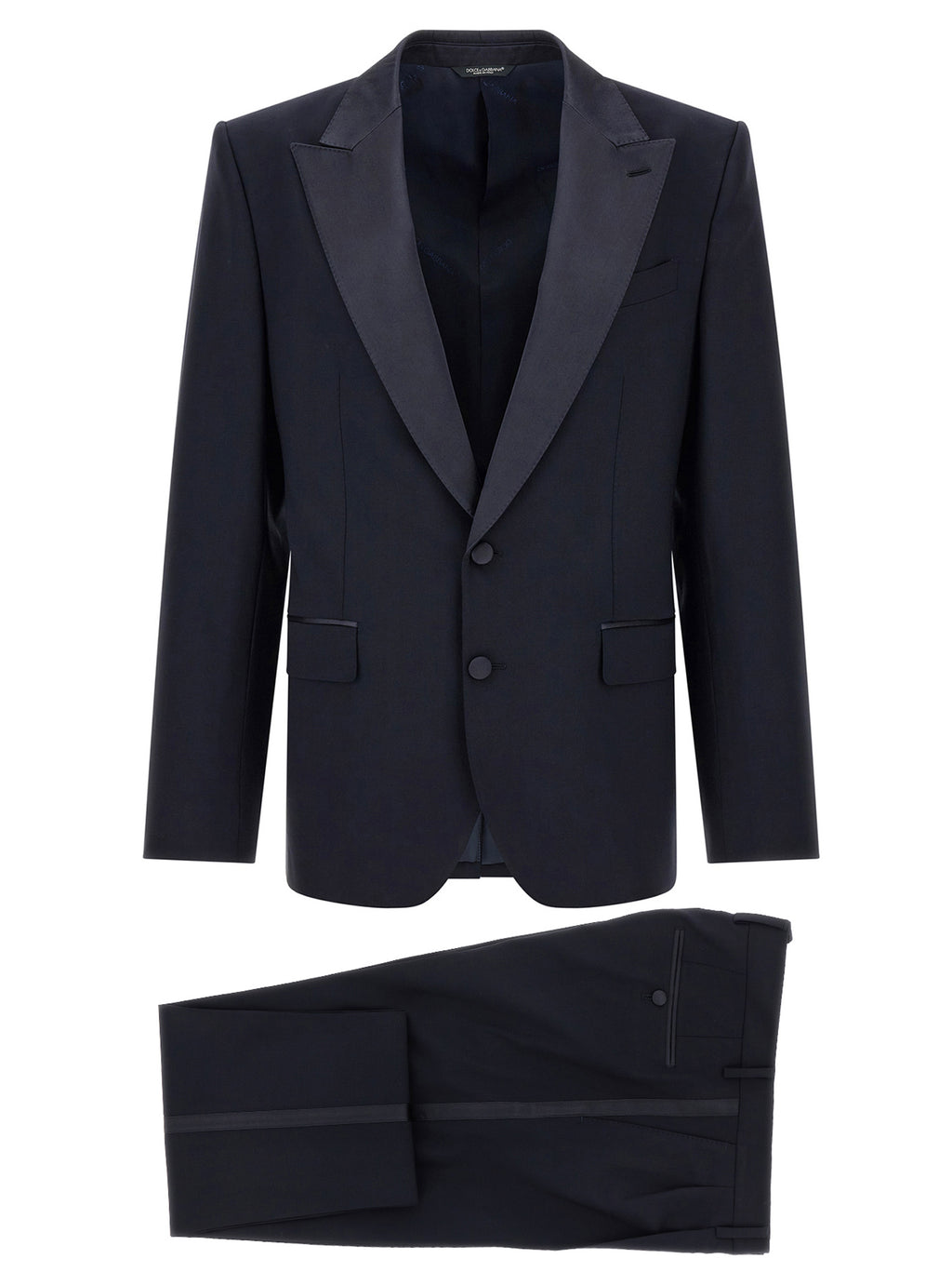 Dolce & Gabbana Zweiteiliger Anzug aus blauer Schurwolle