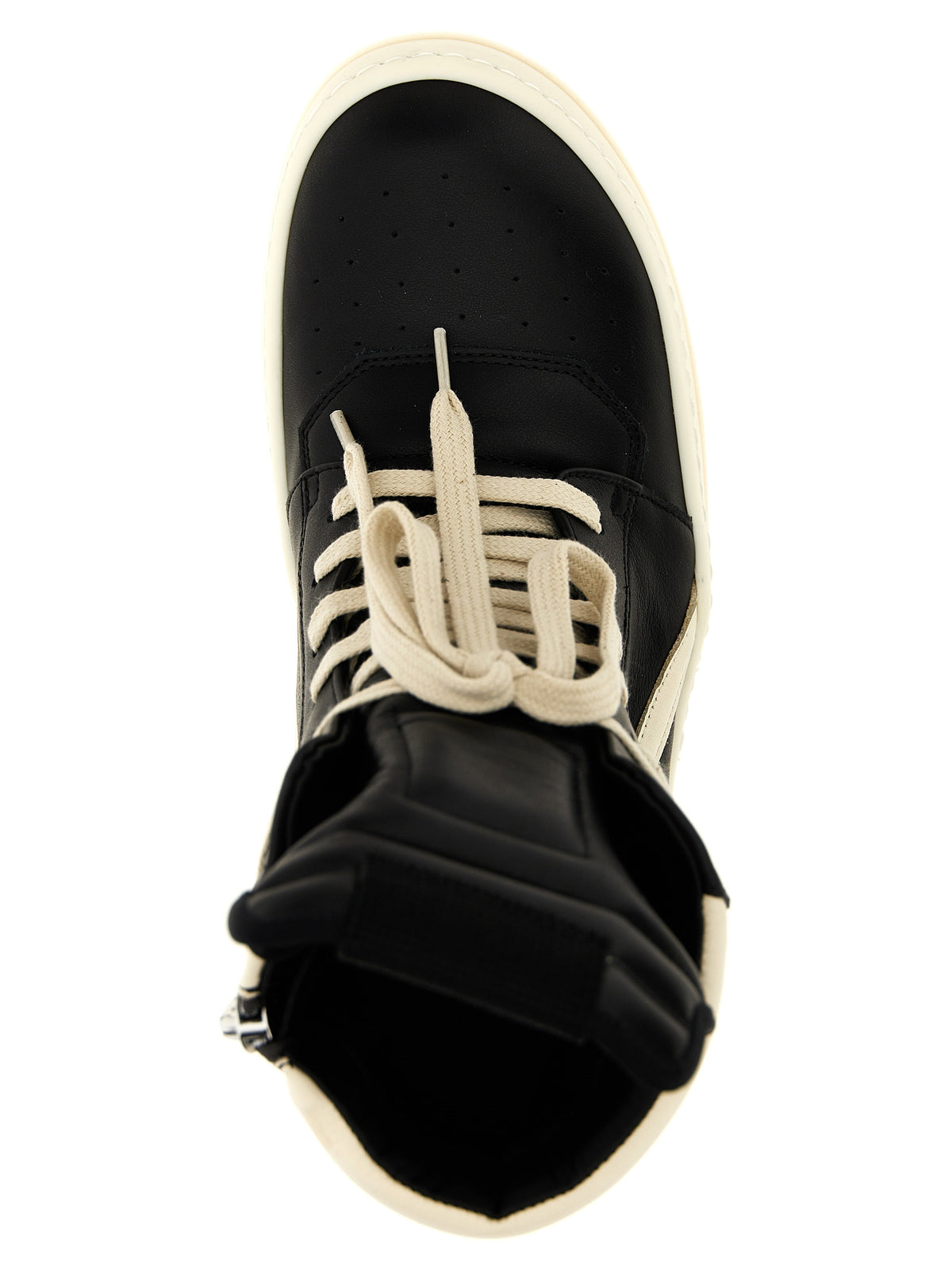 Rick Owens High-Top-Sneaker aus zweifarbigem Kalbsleder