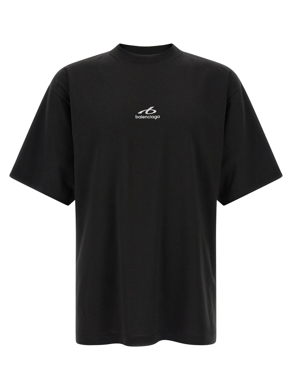 Balenciaga Schwarzes Baumwoll-T-Shirt