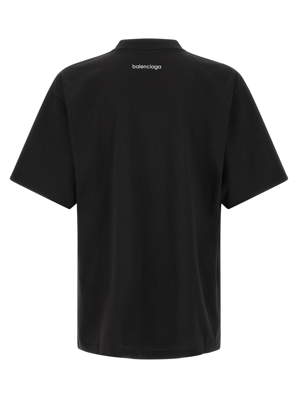 Balenciaga Schwarzes Baumwoll-T-Shirt