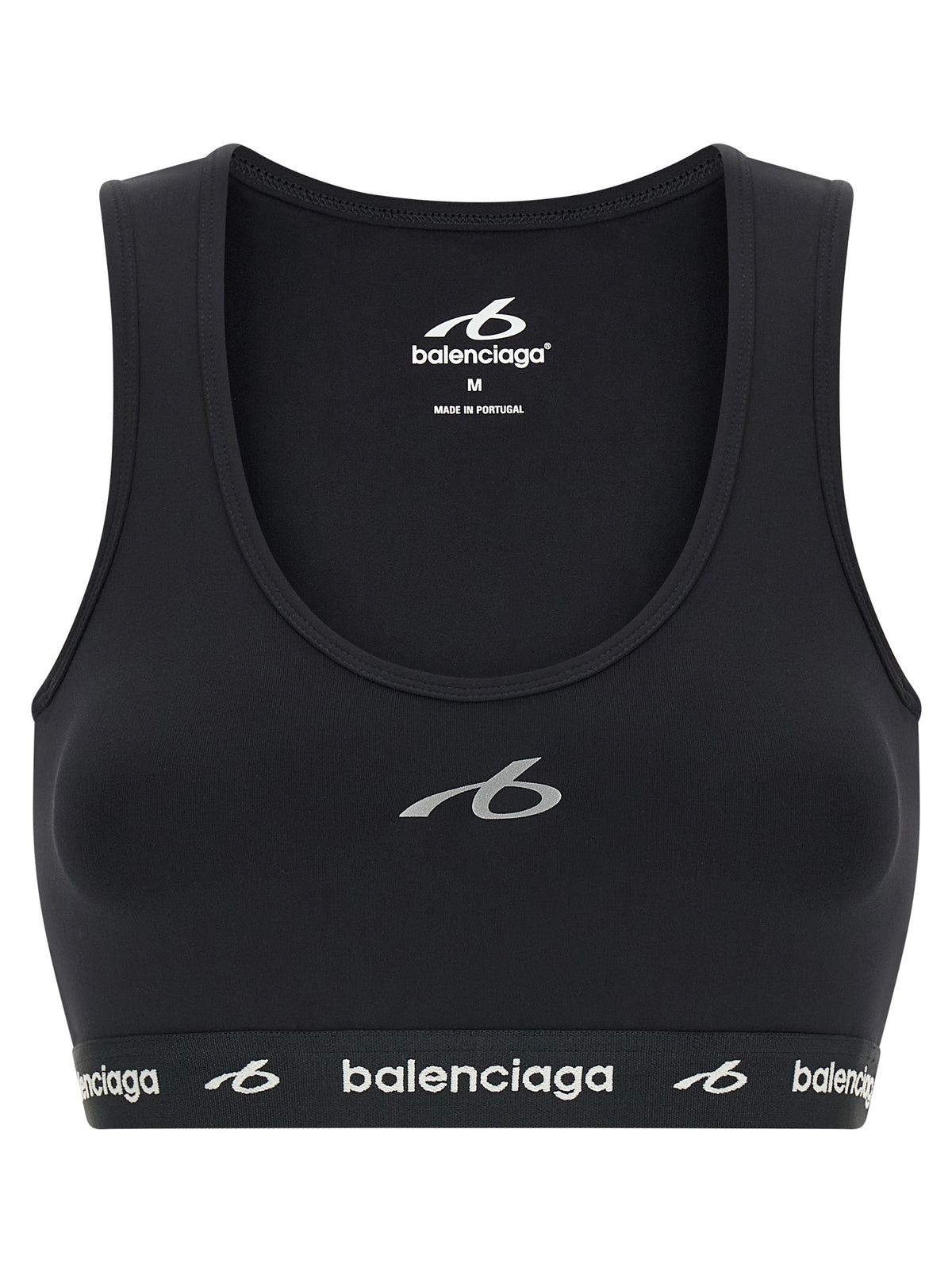 Balenciaga Schwarzer Polyamid-Sport-BH