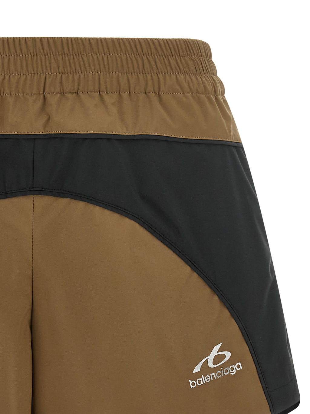 Balenciaga Braune Polyester-Bermudashorts