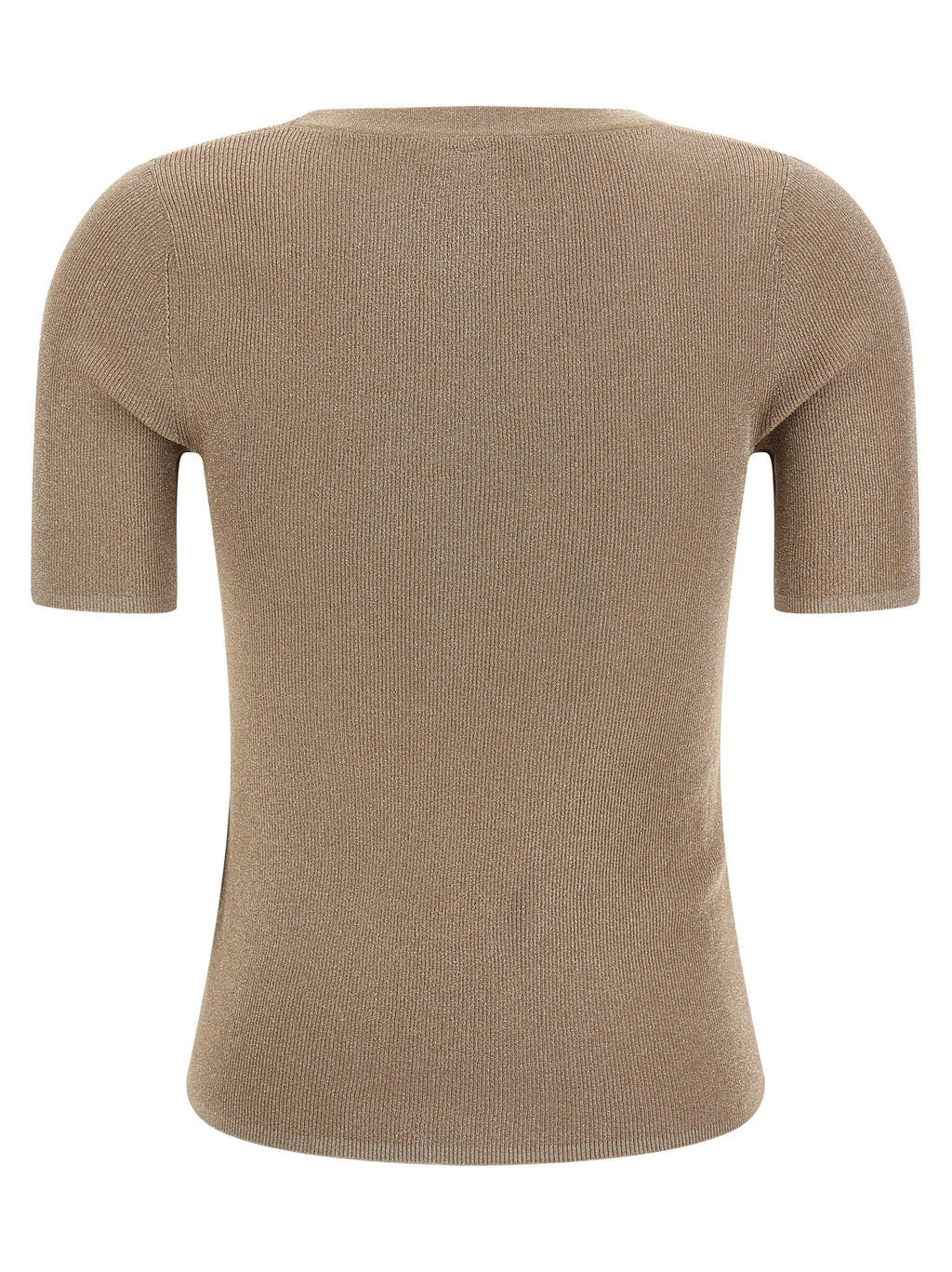 Max Mara Beiges Polyamid-T-Shirt