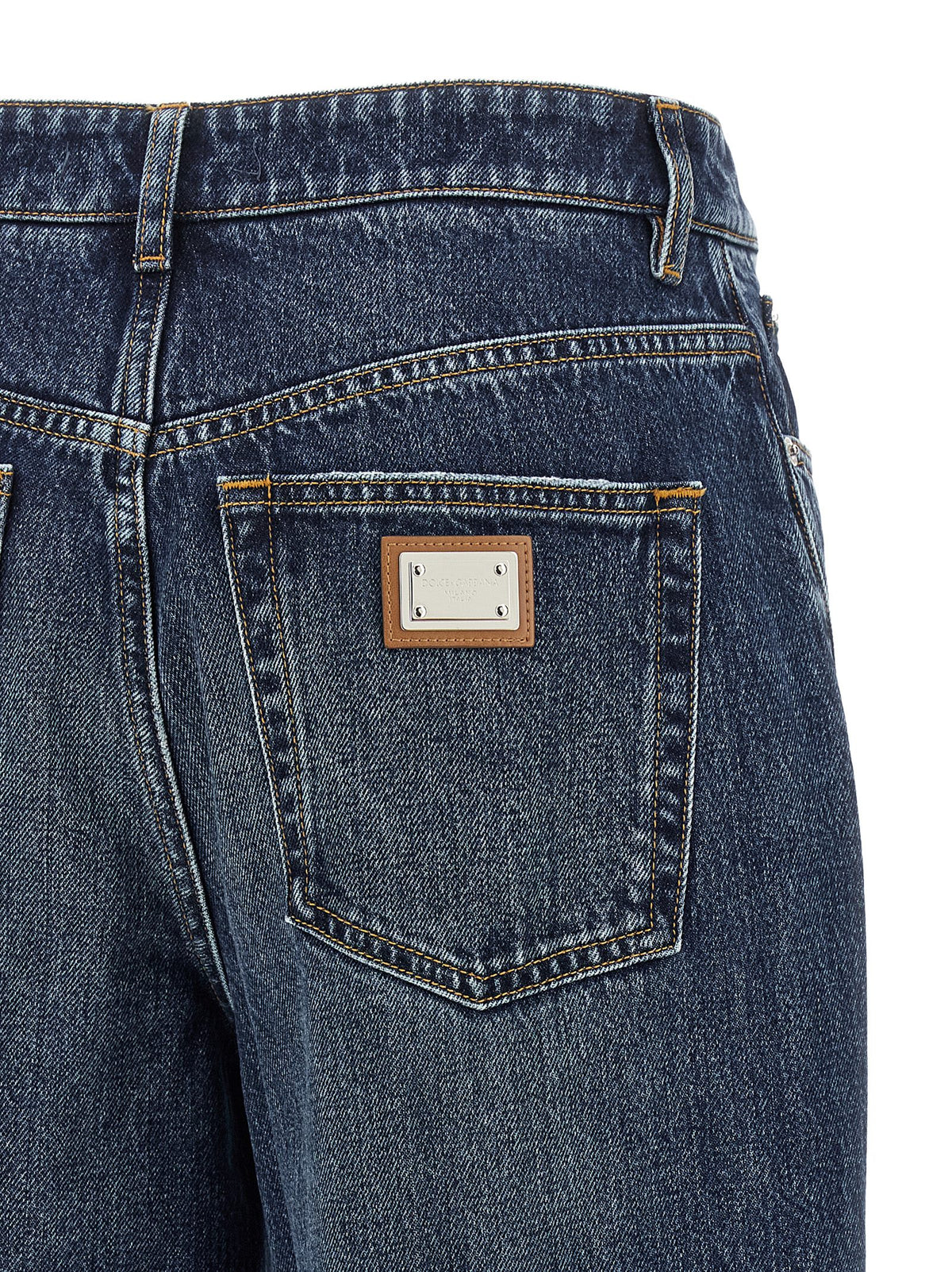 Dolce & Gabbana Blaue Baumwolljeans Denim
