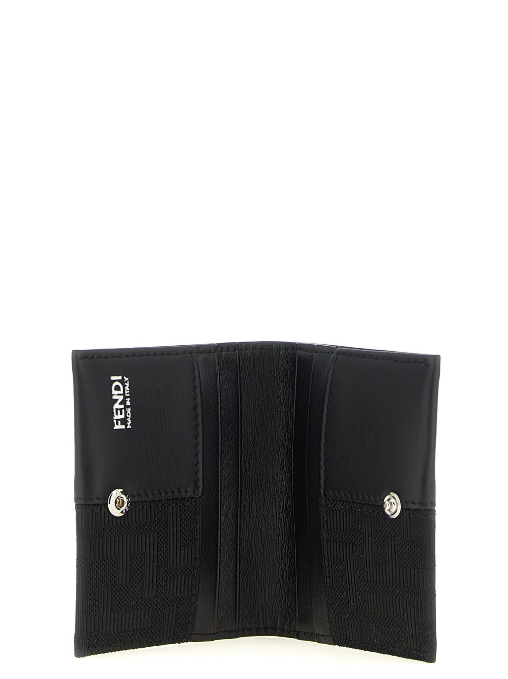 Fendi Schwarzer Polyester-Kartenhalter