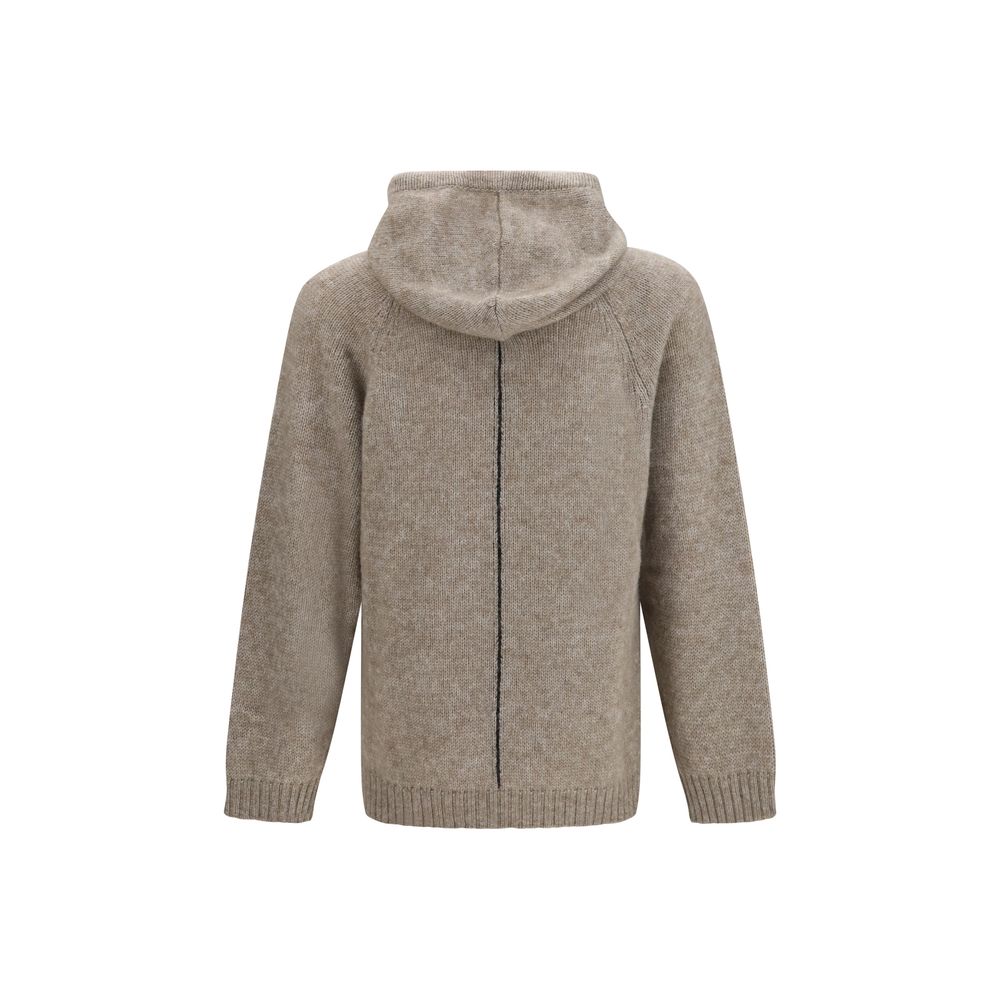 Giorgio Armani Beiges Alpaka-Vicuña-Paco-Sweatshirt