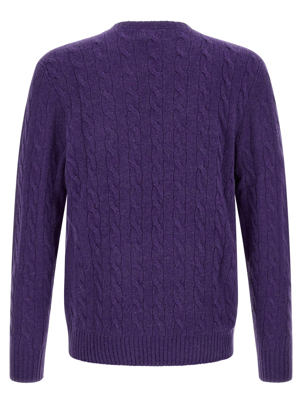 Polo Ralph Lauren Violette Strickjacke aus Wolle