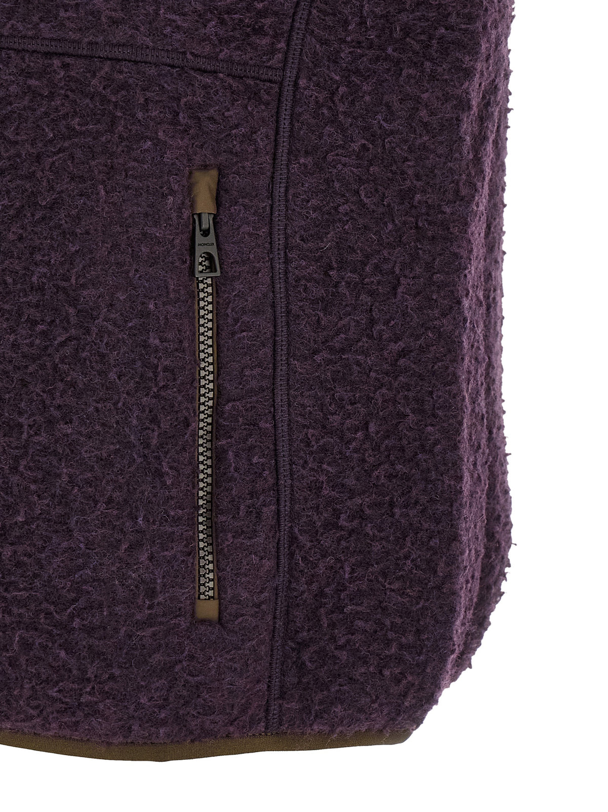 Moncler Ärmellose Jacke aus lila Polyester