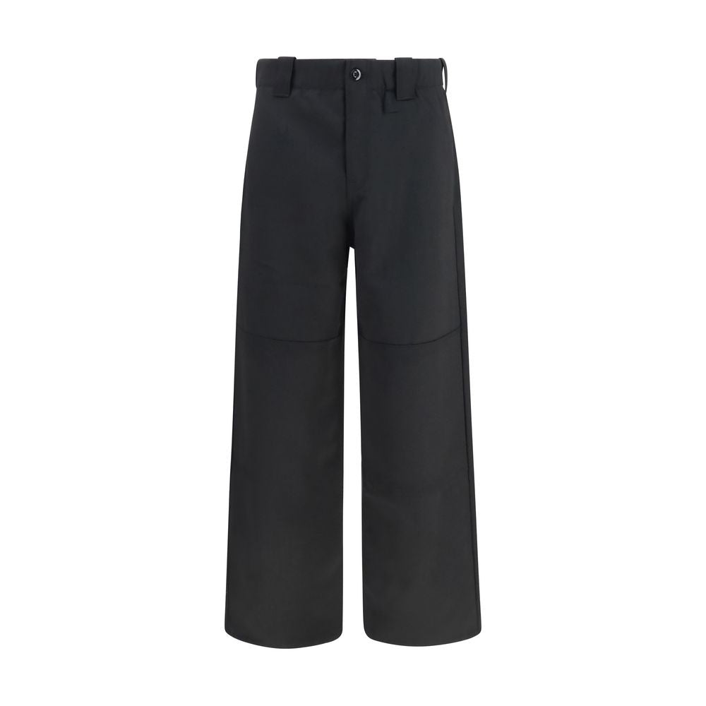 Kenzo Schwarze Wollhose "Oves Aries Chino"