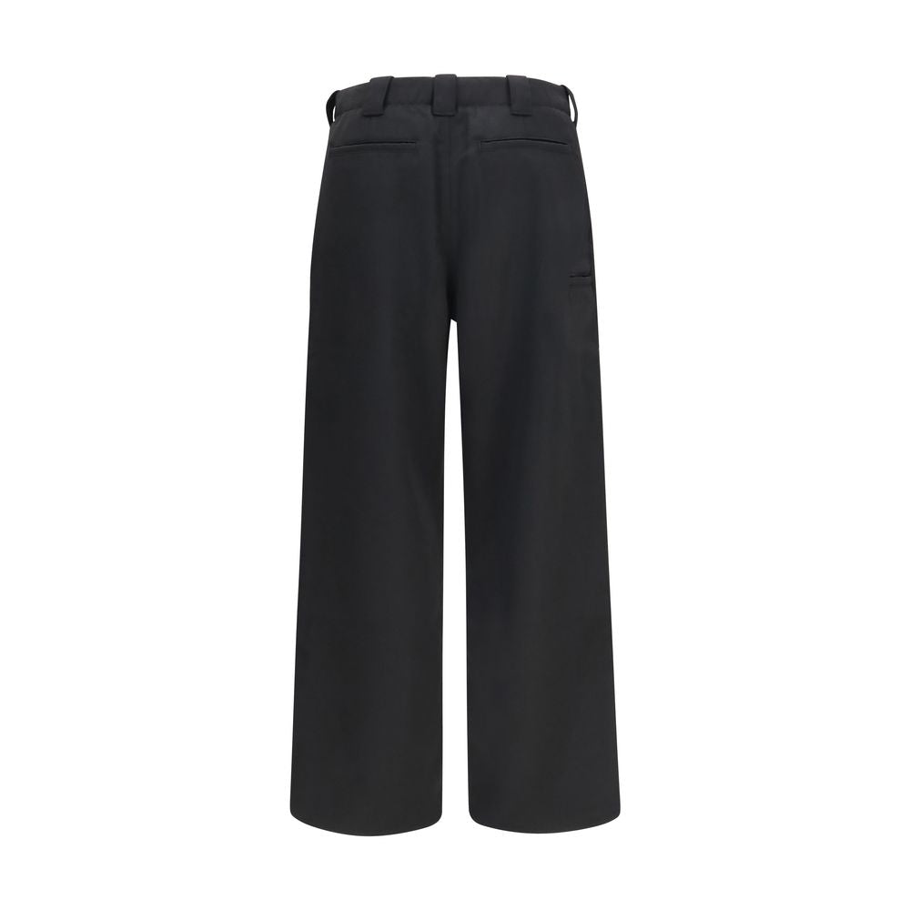 Kenzo Schwarze Wollhose "Oves Aries Chino"