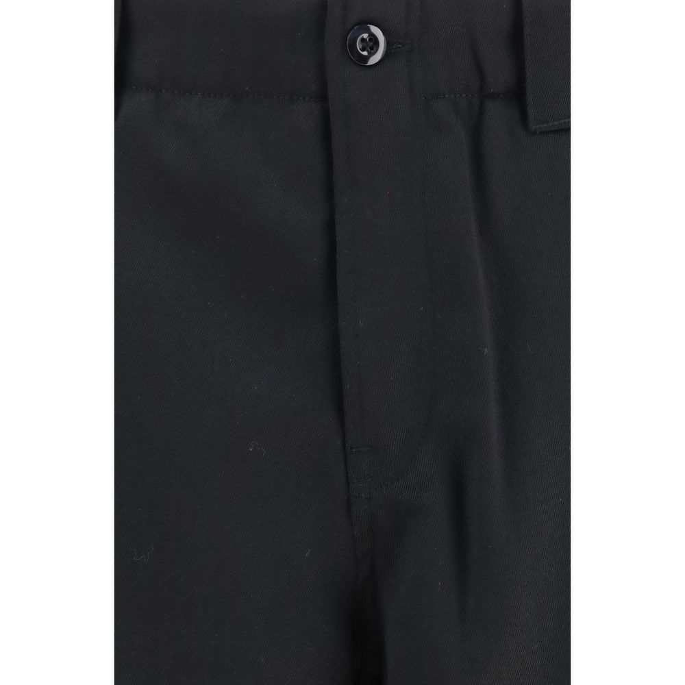 Kenzo Schwarze Wollhose "Oves Aries Chino"