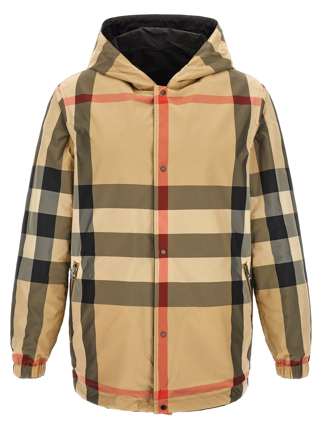 Burberry schwarzer Polyestermantel