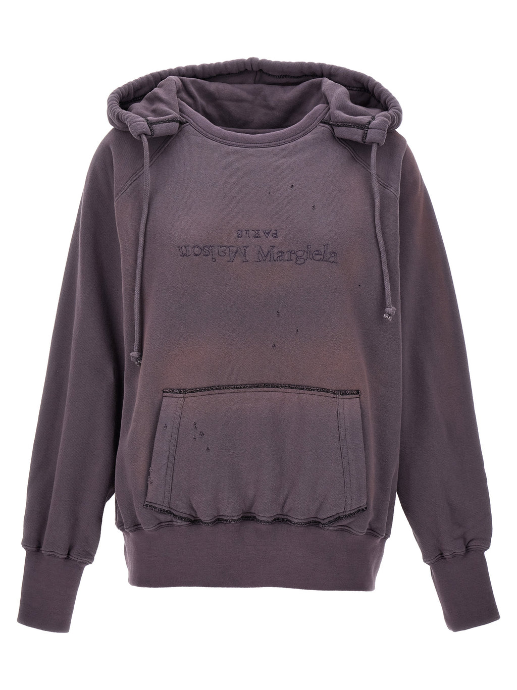 Maison Margiela Lila Baumwoll-Kapuzenpullover