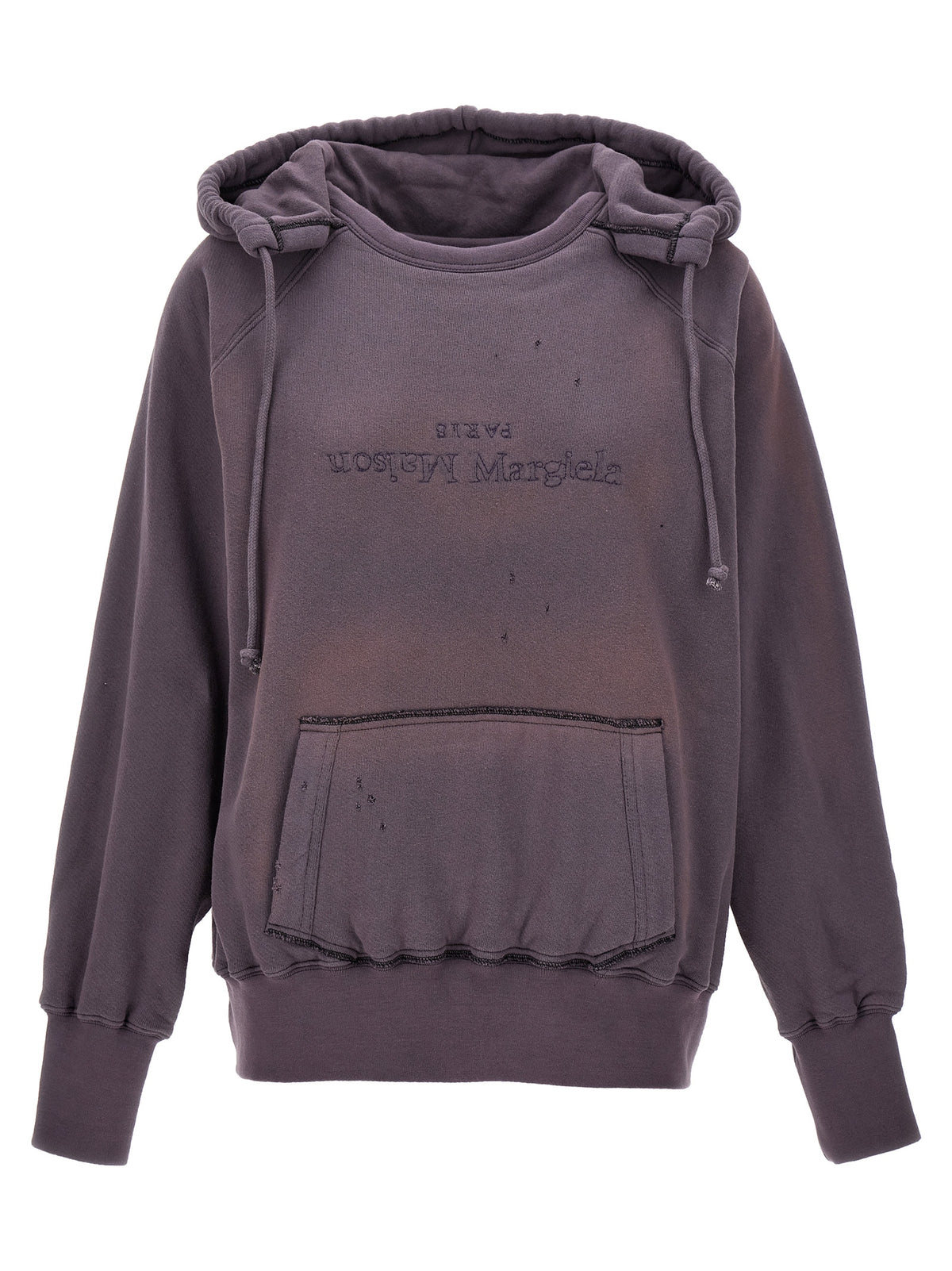 Maison Margiela Lila Baumwoll-Kapuzenpullover