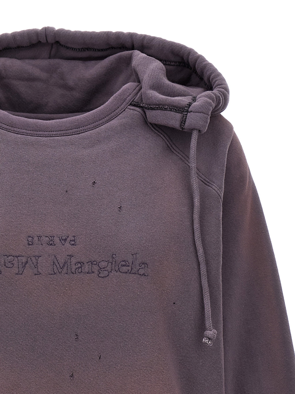 Maison Margiela Lila Baumwoll-Kapuzenpullover