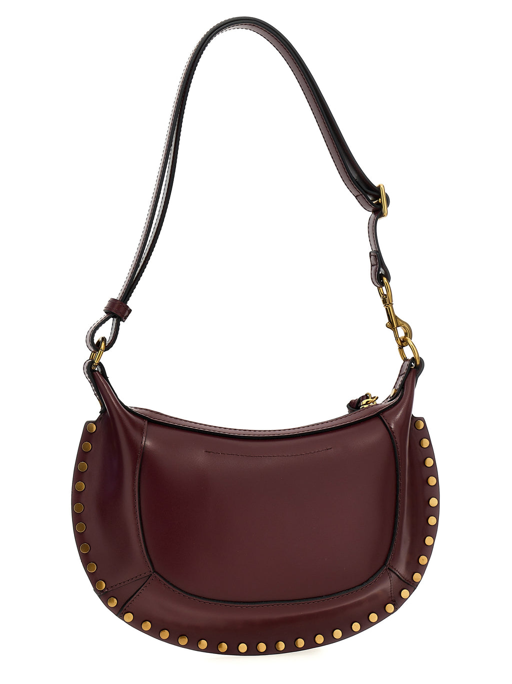Isabel Marant Bordeaux-Schultertasche aus Rindsleder