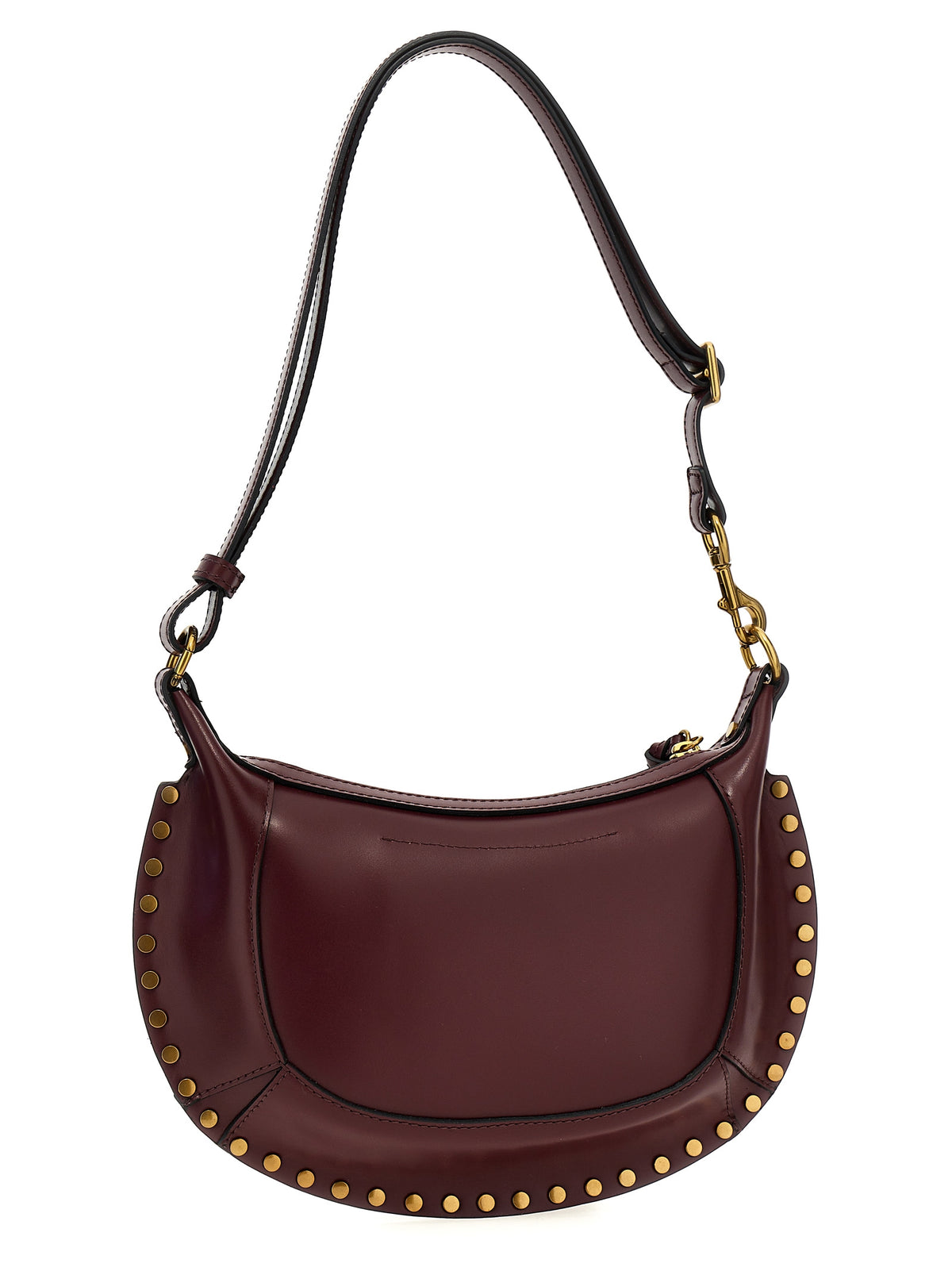 Isabel Marant Bordeaux-Schultertasche aus Rindsleder