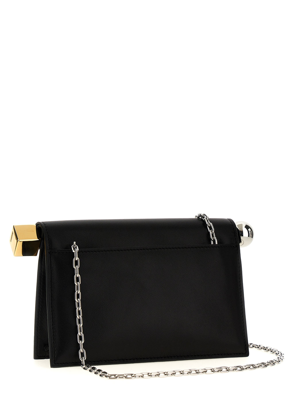 Jacquemus Schwarze Clutch aus Lammleder