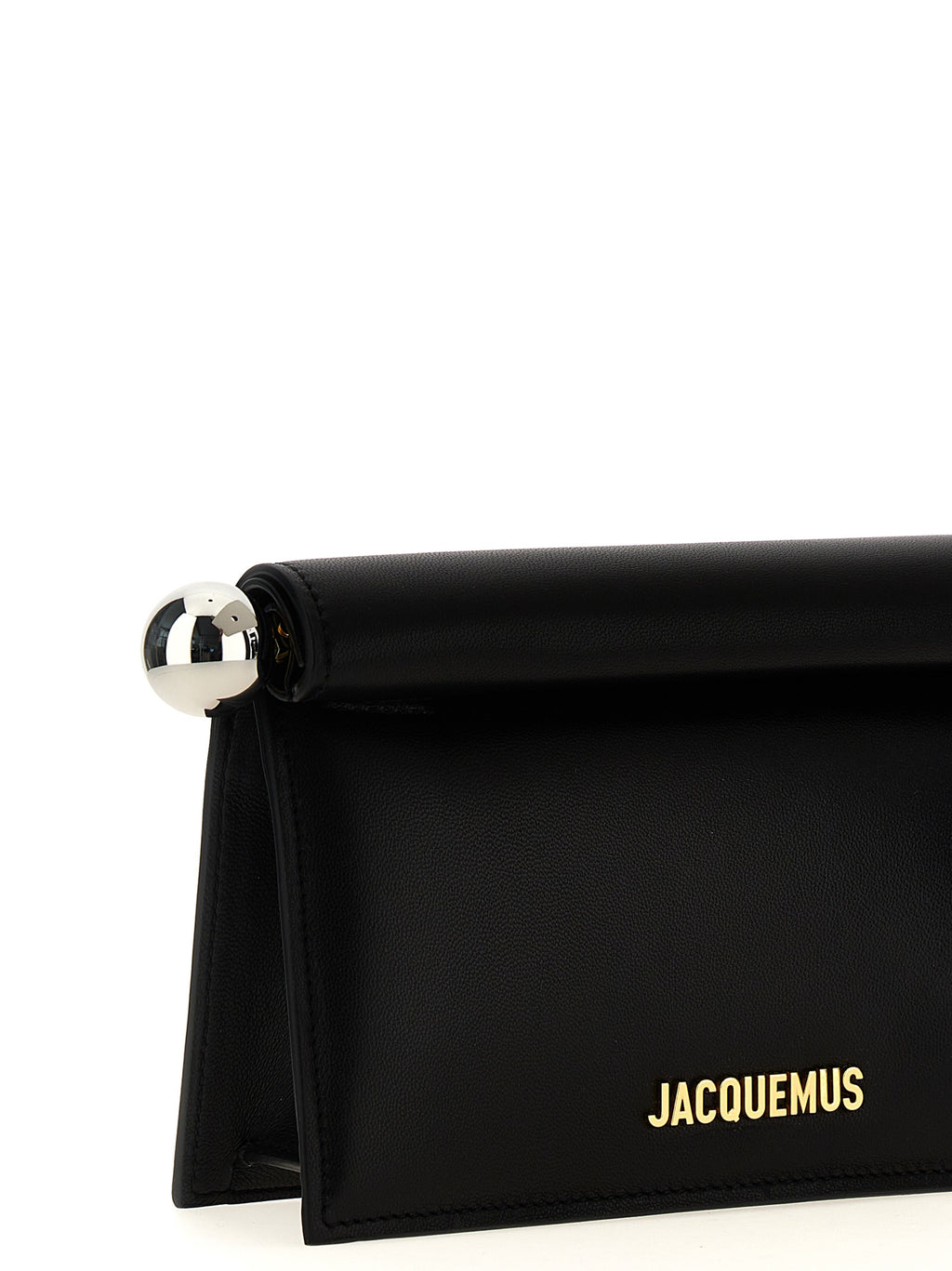 Jacquemus Schwarze Clutch aus Lammleder