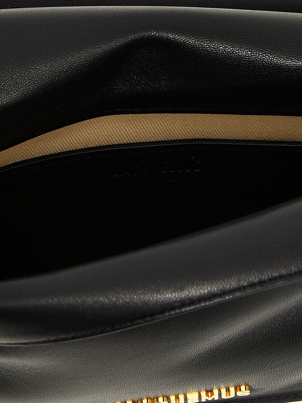 Jacquemus Schwarze Clutch aus Lammleder