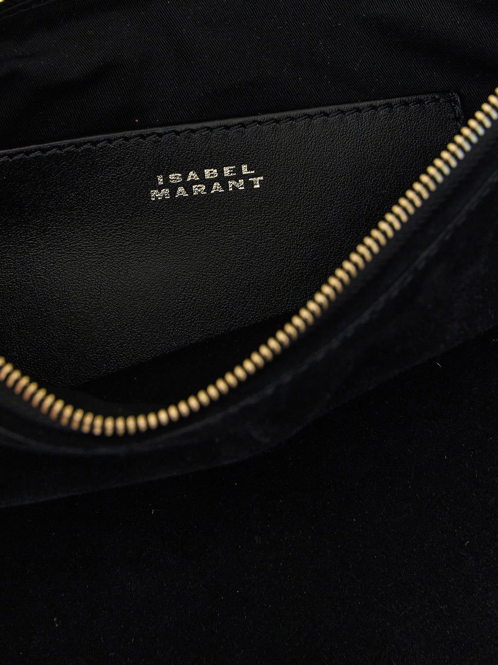 Isabel Marant Handtasche aus schwarzem Kalbsleder