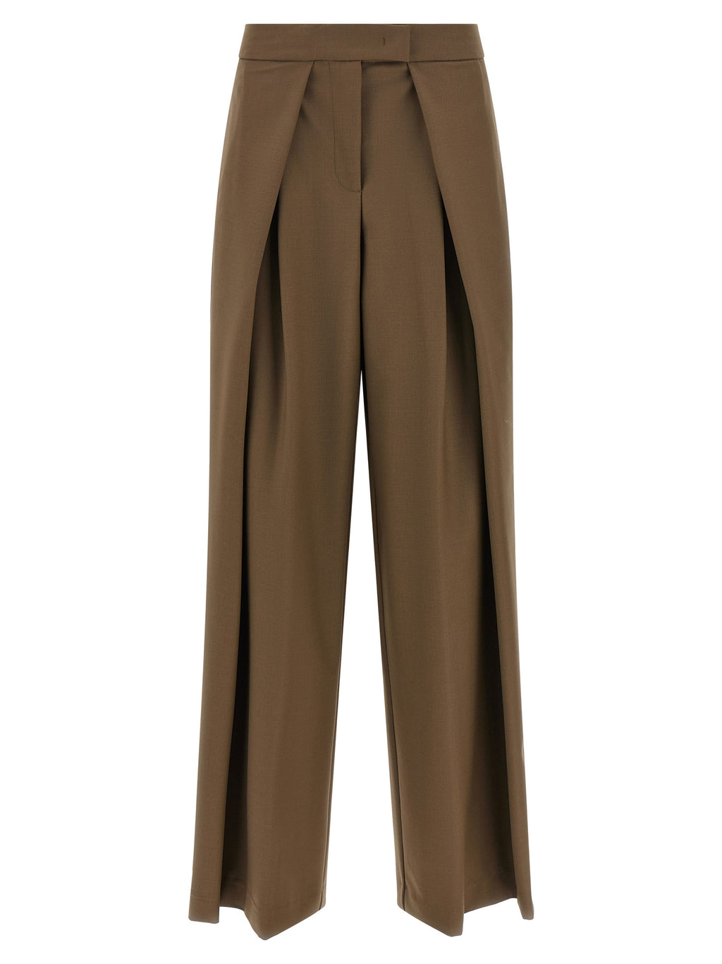 NUDE Brown Wool Pants