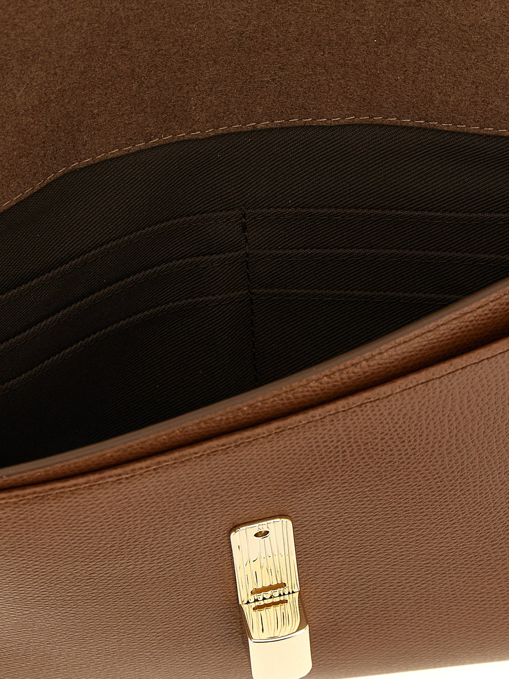 Furla Clutch aus braunem Kalbsleder