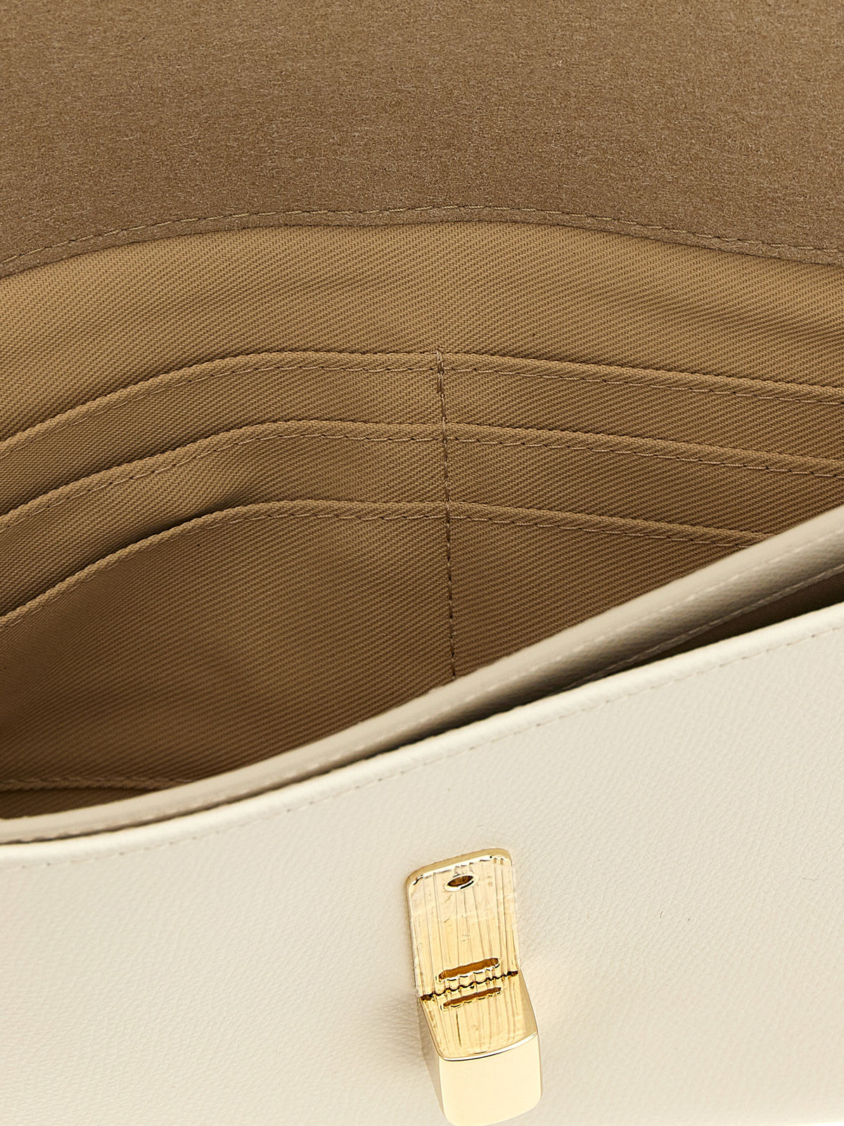 Furla Clutch aus weißem Kalbsleder