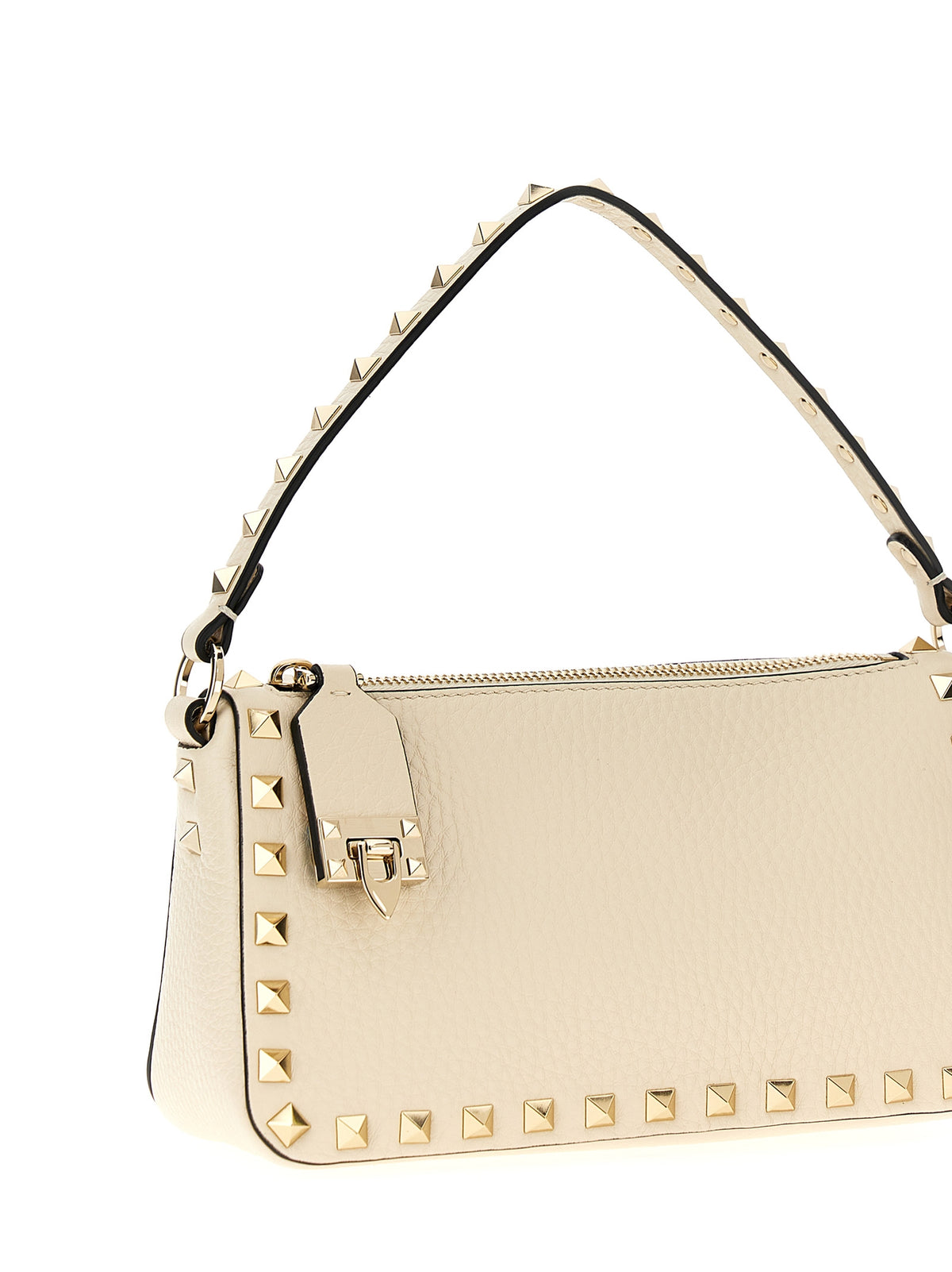 Valentino Garavani Schultertasche aus weißem Kalbsleder