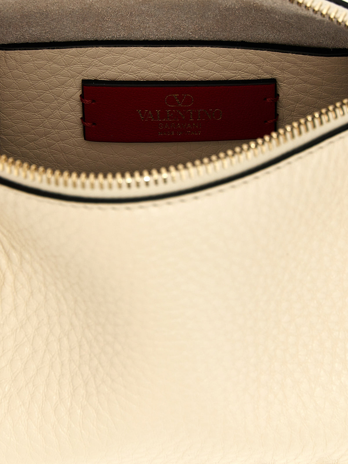 Valentino Garavani Schultertasche aus weißem Kalbsleder