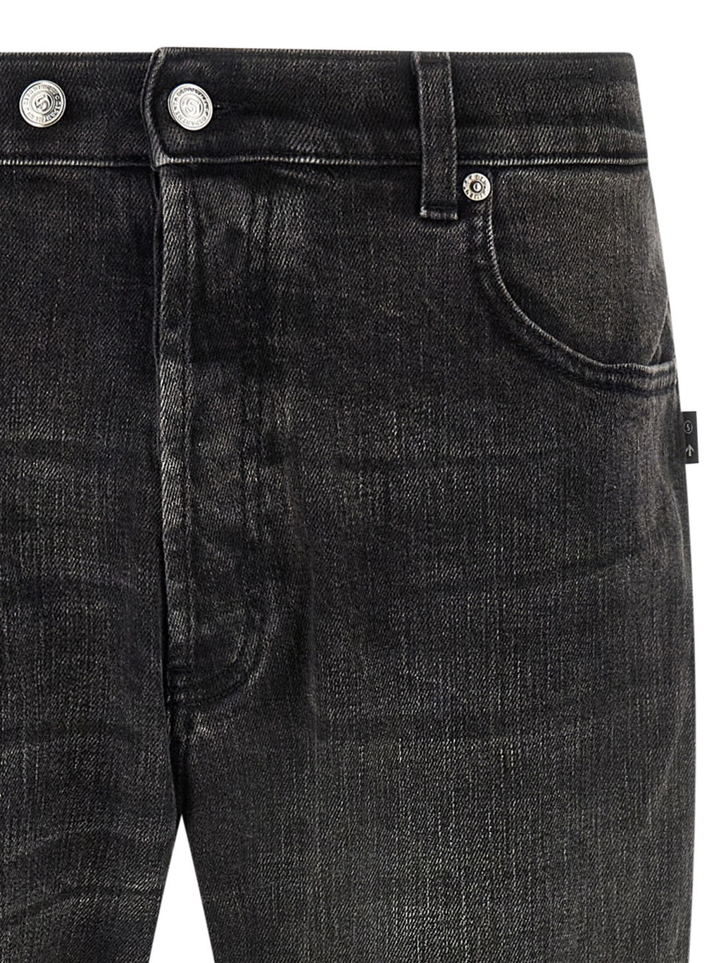 Department 5 Schwarze Cropped Jeans aus Baumwolle