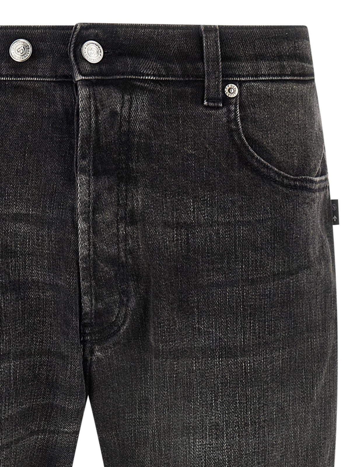 Department 5 Schwarze Cropped Jeans aus Baumwolle