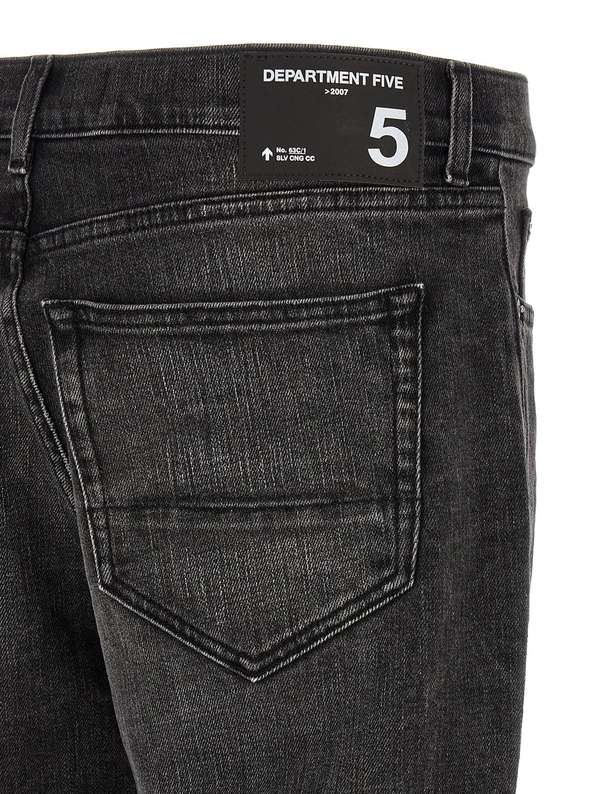 Department 5 Schwarze Cropped Jeans aus Baumwolle