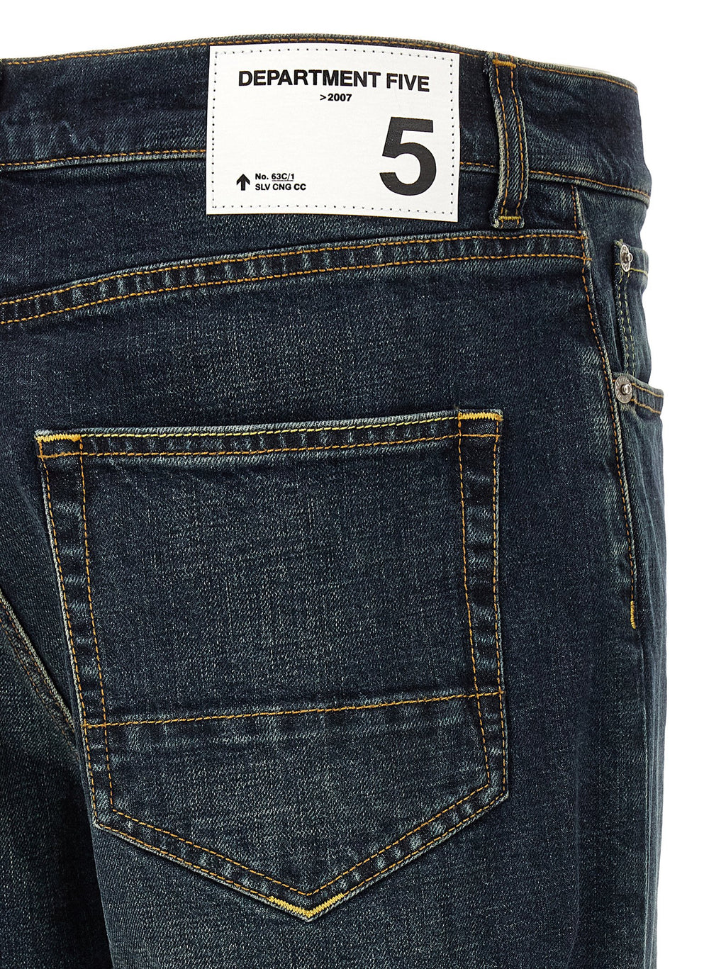 Department 5 Blue Cotton Straight-Leg Jeans