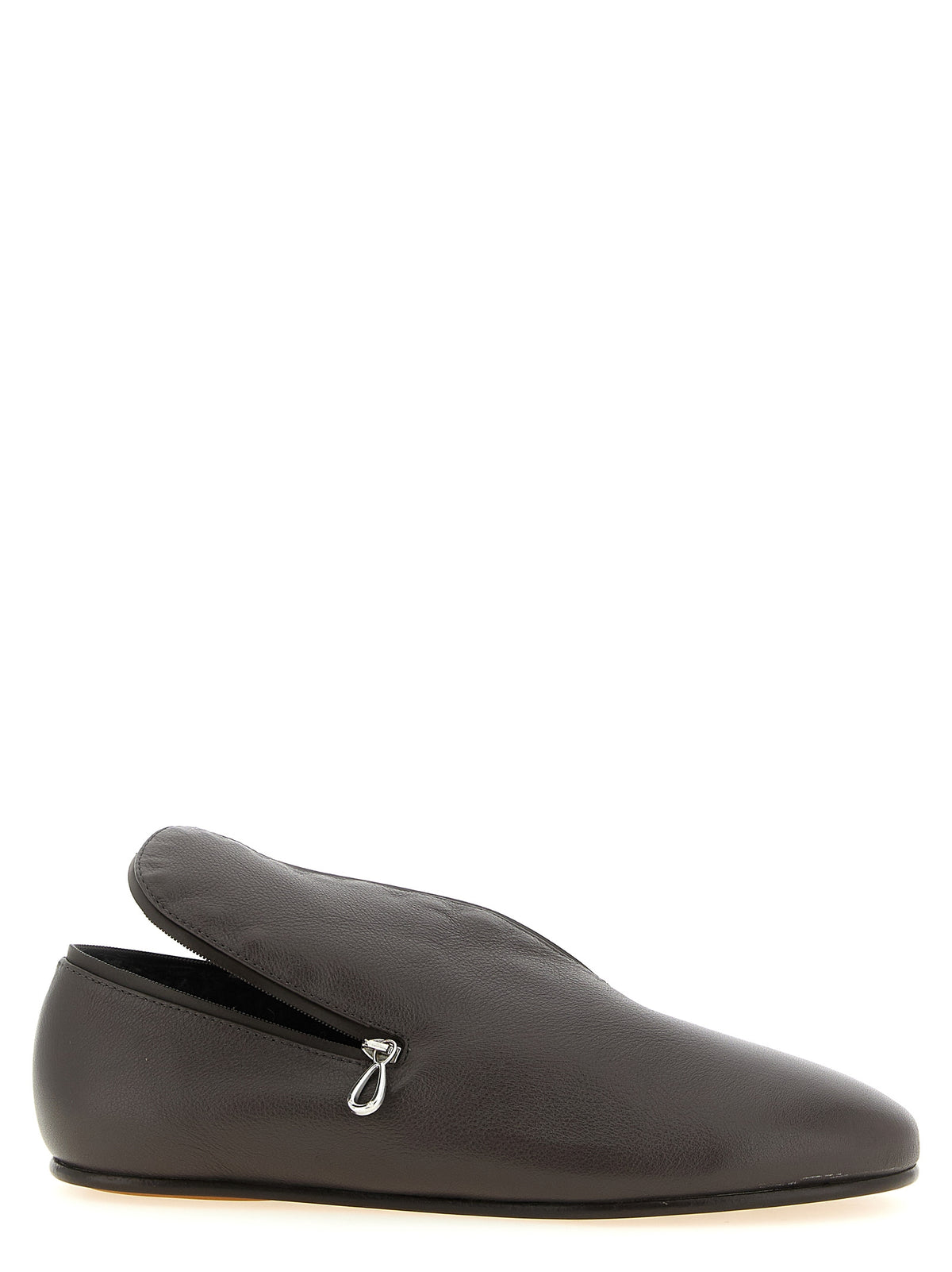 Kiko Kostadinov Schwarze Slip-On-Loafer aus Leder