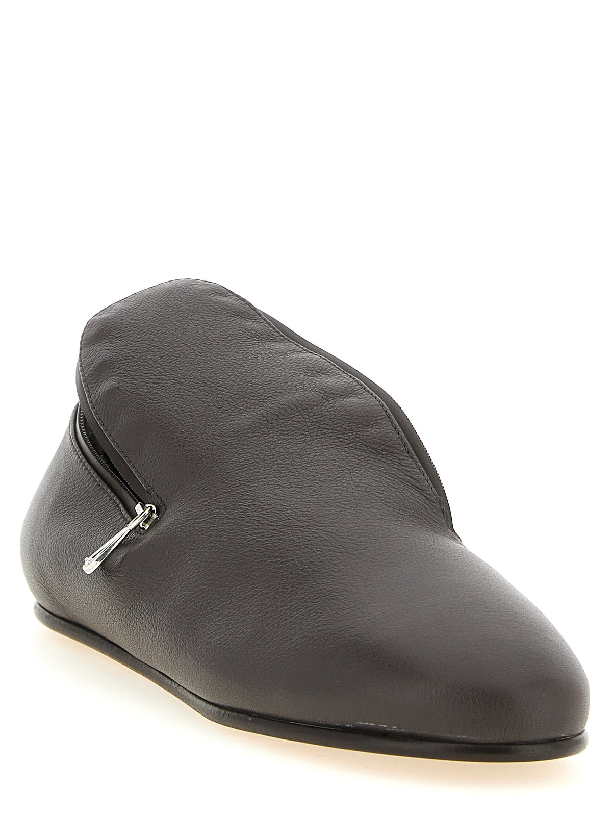 Kiko Kostadinov Schwarze Slip-On-Loafer aus Leder