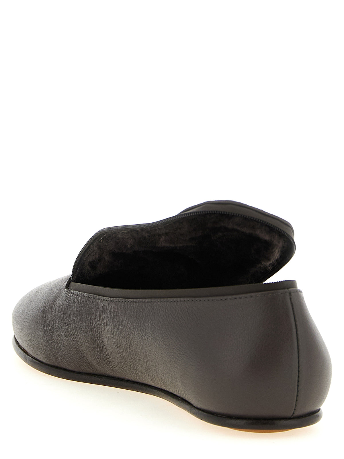 Kiko Kostadinov Schwarze Slip-On-Loafer aus Leder