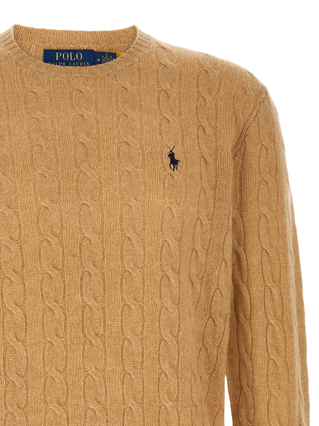 Polo Ralph Lauren Beige Strickjacke aus Wolle