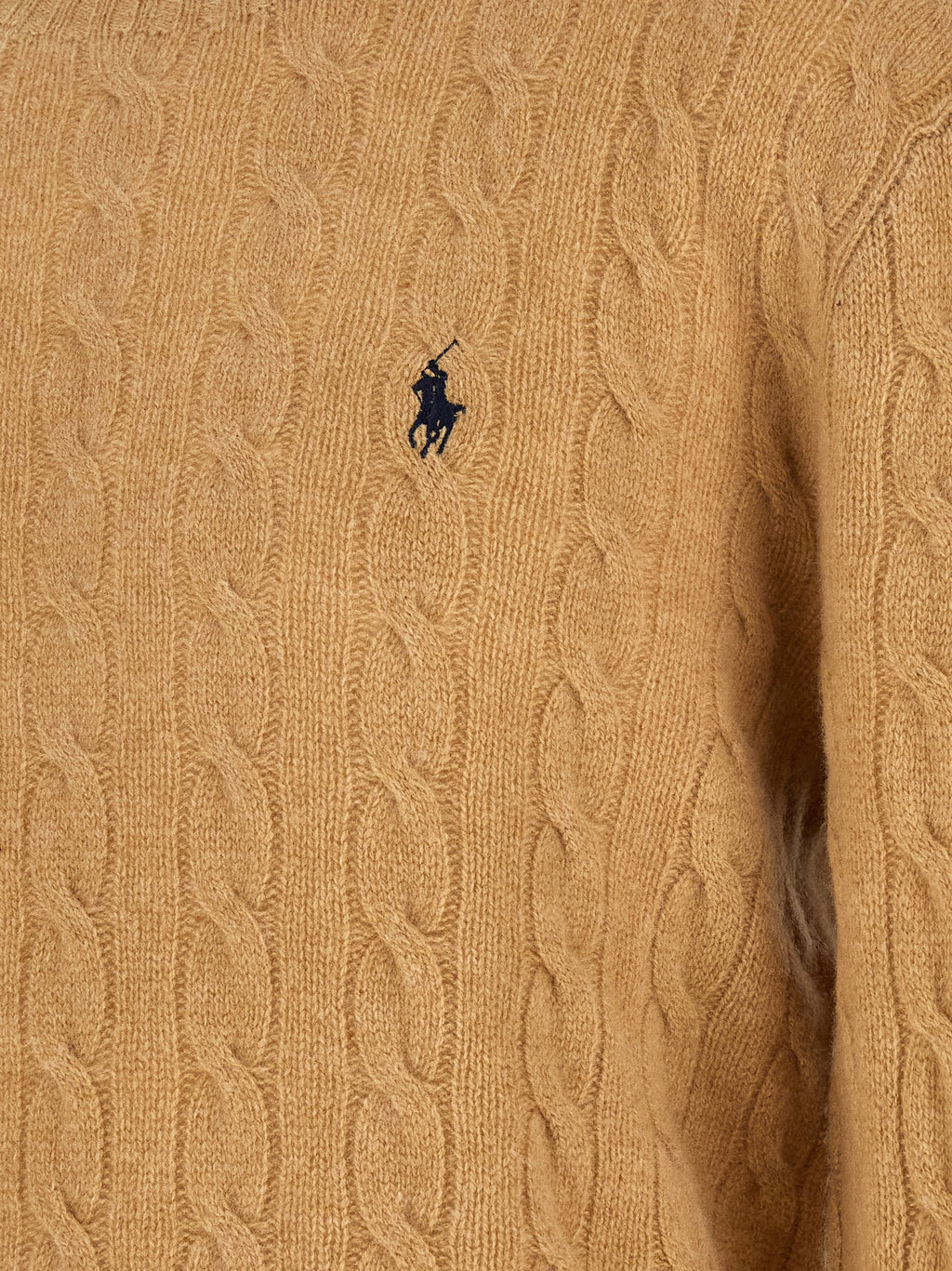 Polo Ralph Lauren Beige Strickjacke aus Wolle