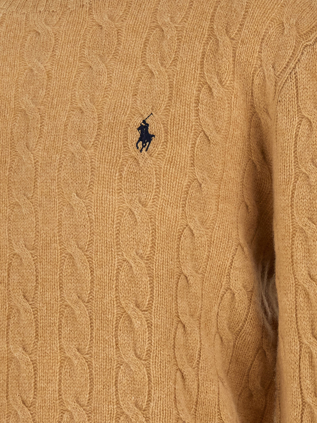 Polo Ralph Lauren Beige Strickjacke aus Wolle